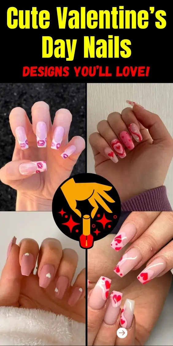 Cute Valentine’s Day Nails