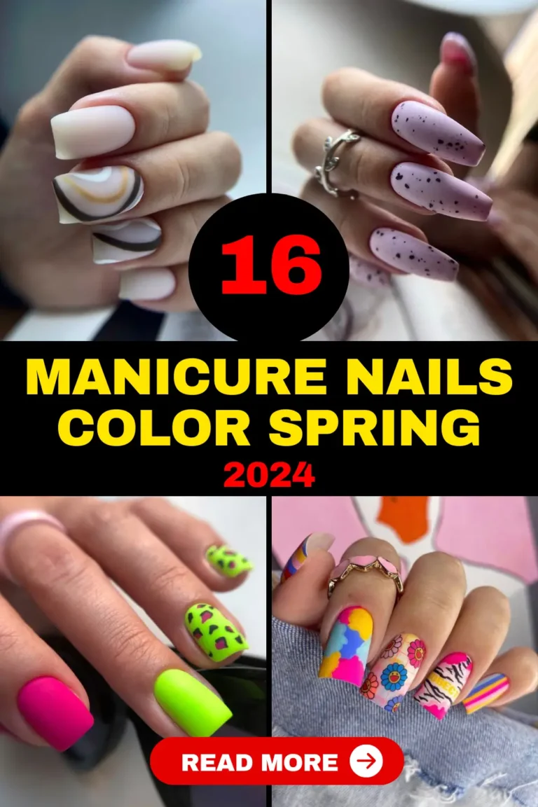 Manicure Nails Color Spring 2024 16 Ideas: The Fresh Palette Unveiled