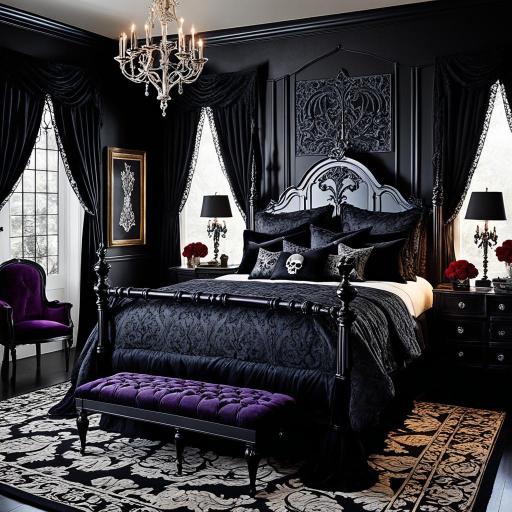 Gothic bedroom patterns