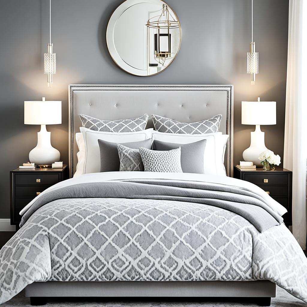 Grey and White Bedroom