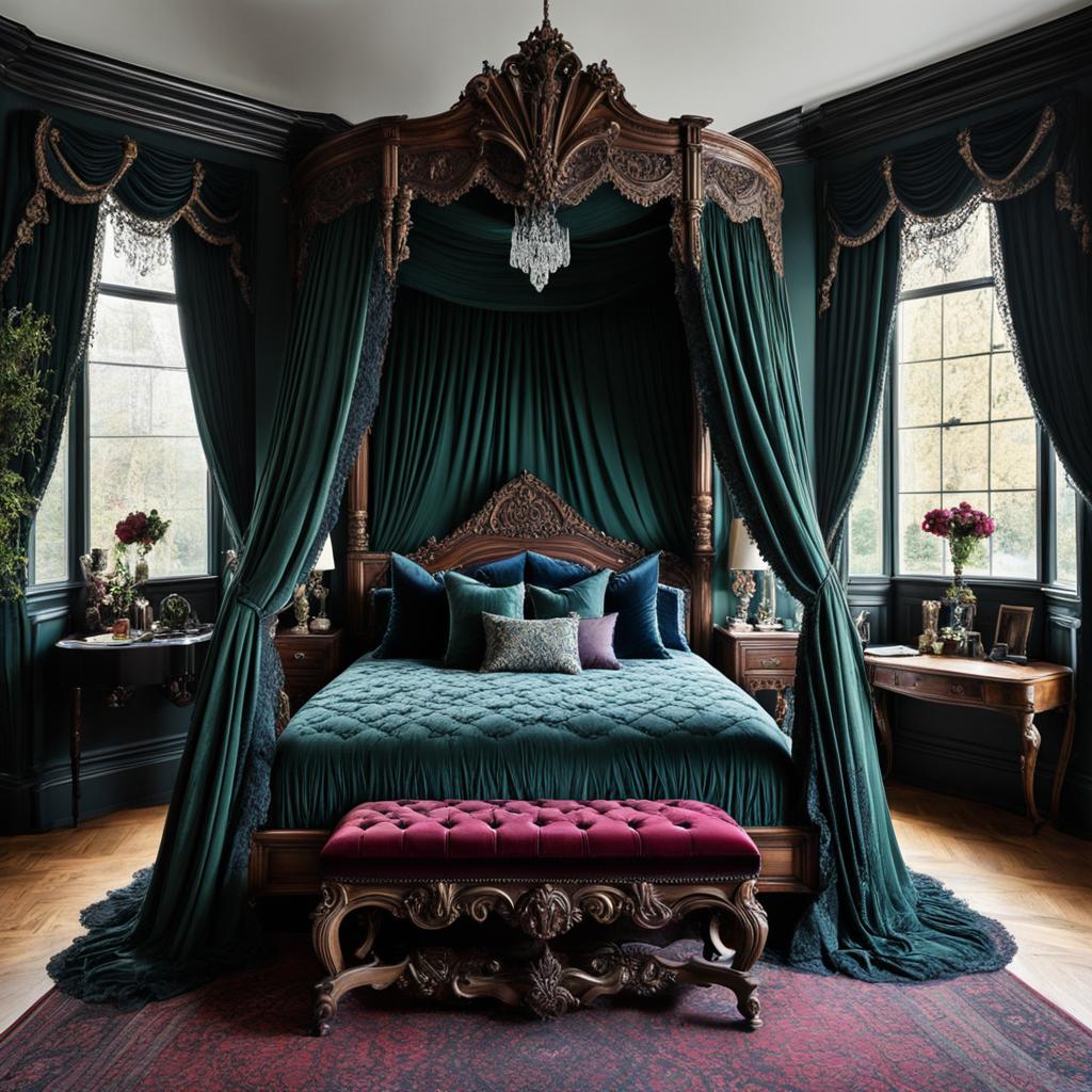 Vintage Gothic Bedroom Decor