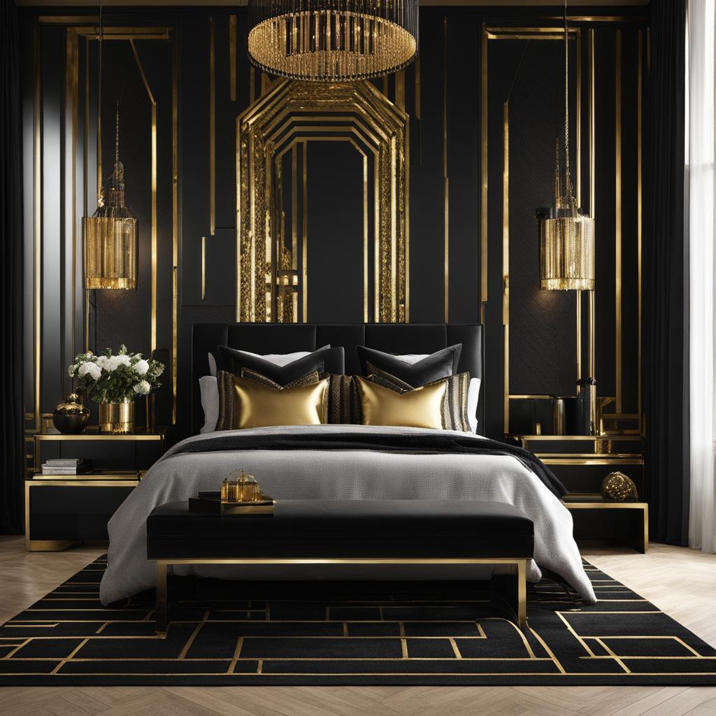 black and gold bedroom ideas