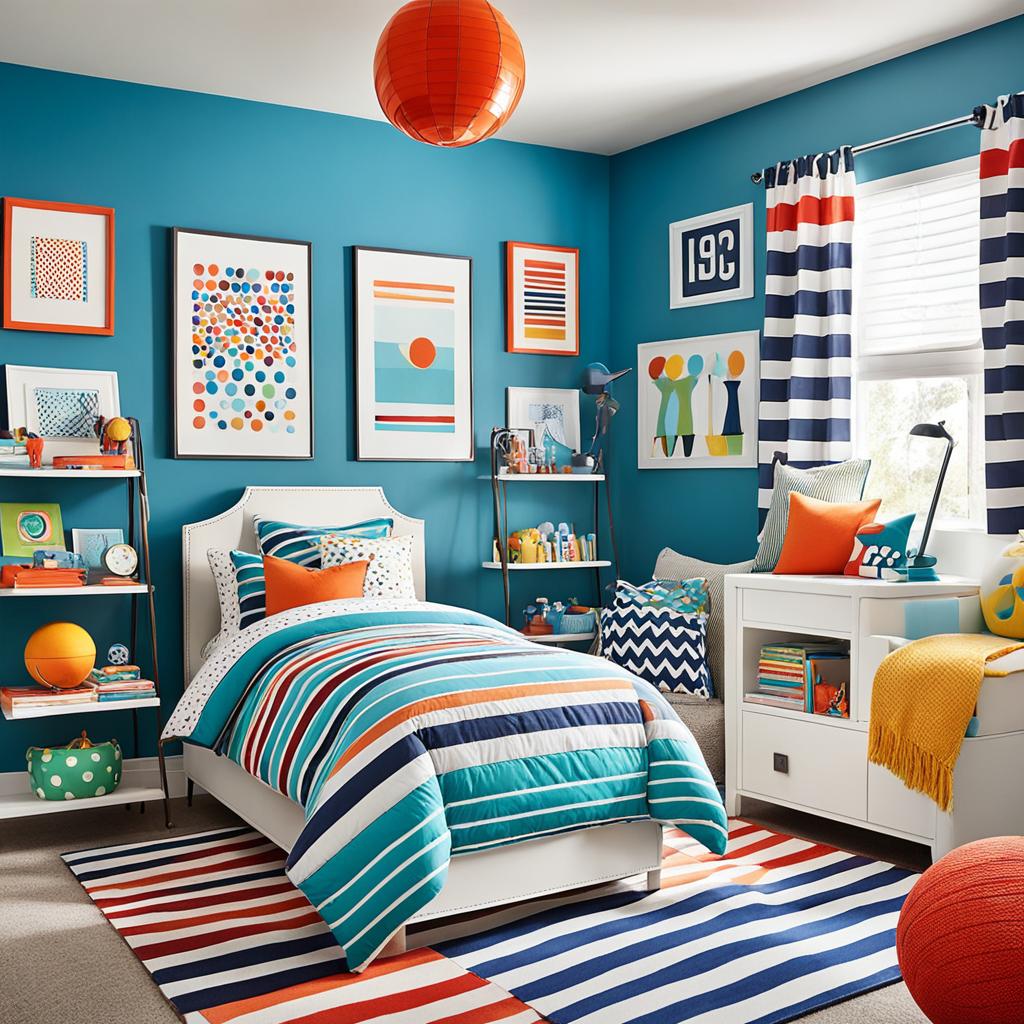 colorful bedroom decor