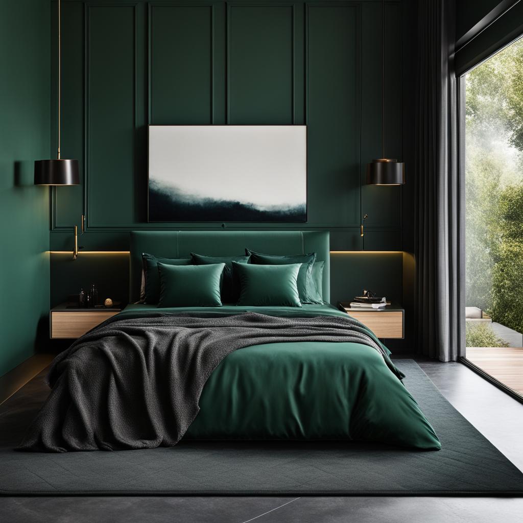 dark green bedroom ideas