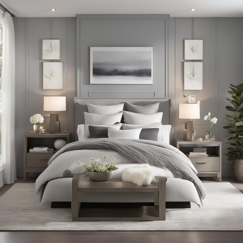 grey and white bedroom ideas