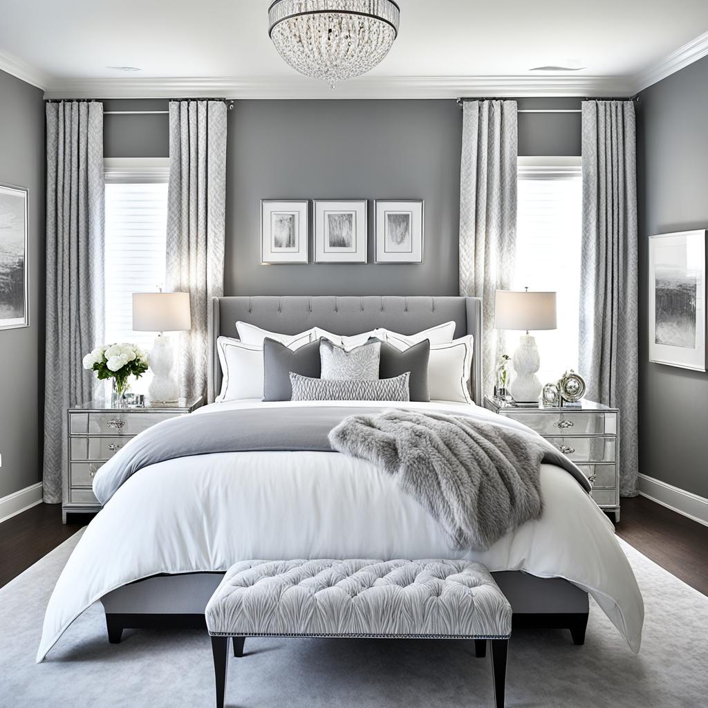 grey and white bedroom ideas