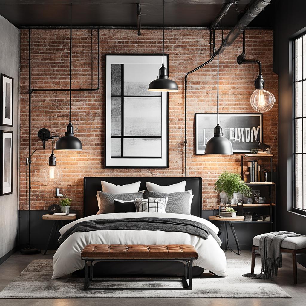 industrial bedroom color schemes