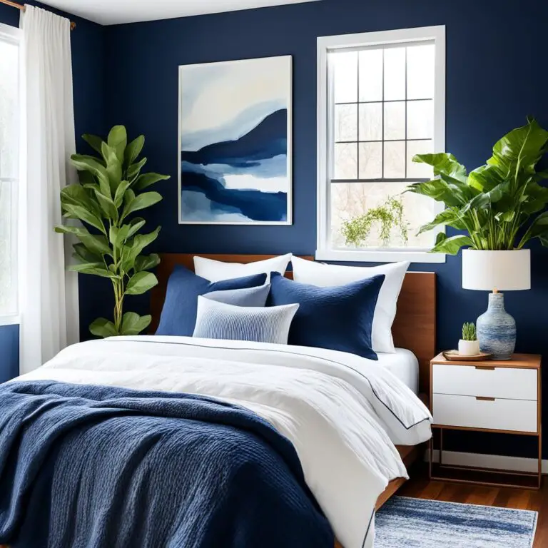 navy blue bedroom ideas