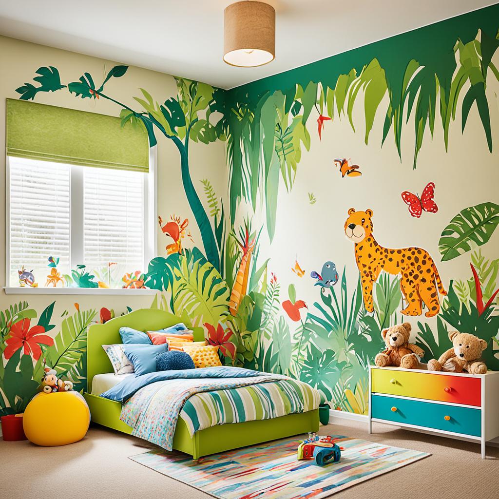 personalized wallcoverings for kids room - Before