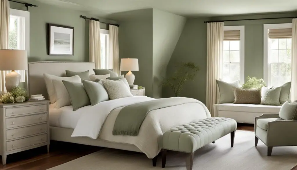 sage green bedroom