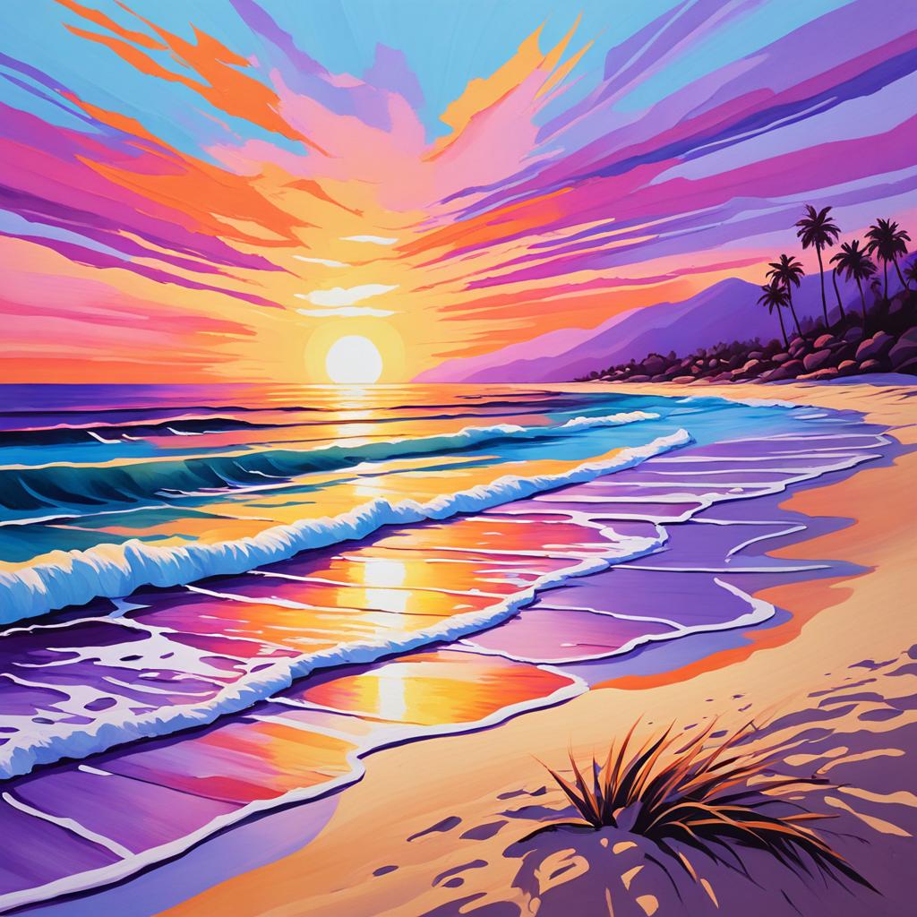 sunset artwork