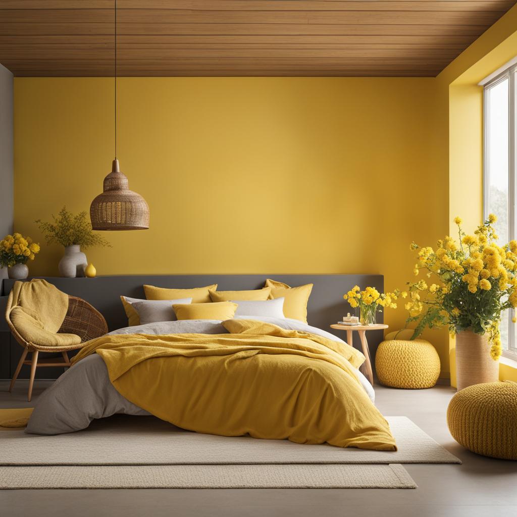 yellow walls and decor