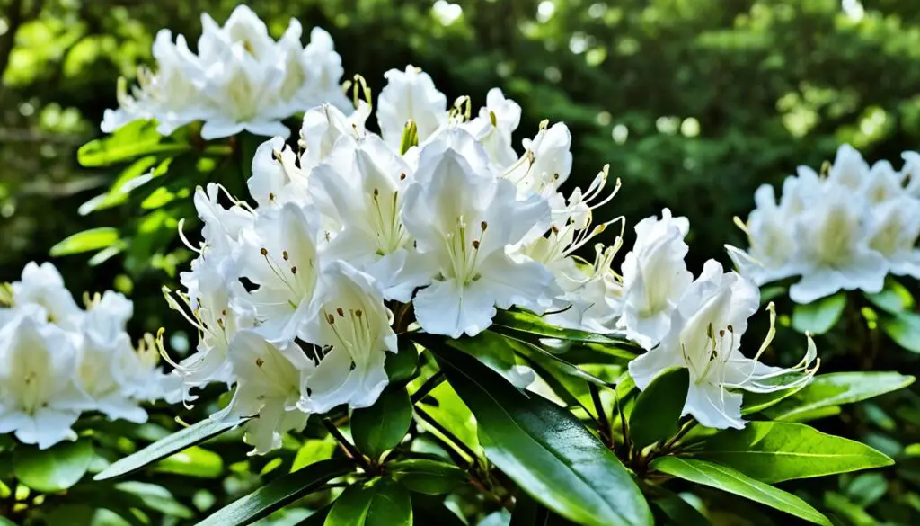 Rhododendron Cunningham White