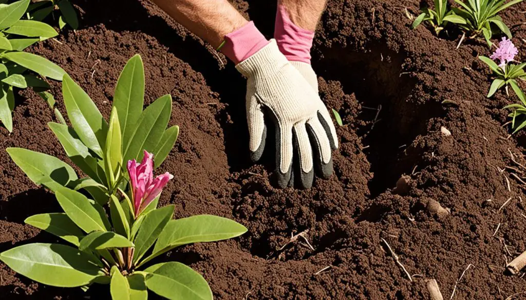 Rhododendron Minnetonka planting