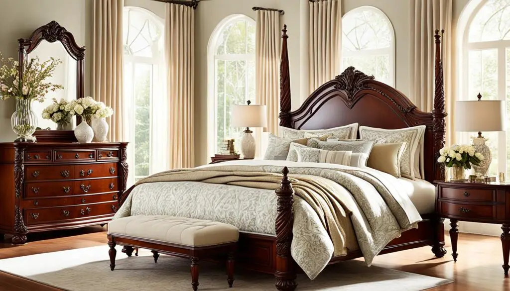 cherry wood bedroom furniture decor