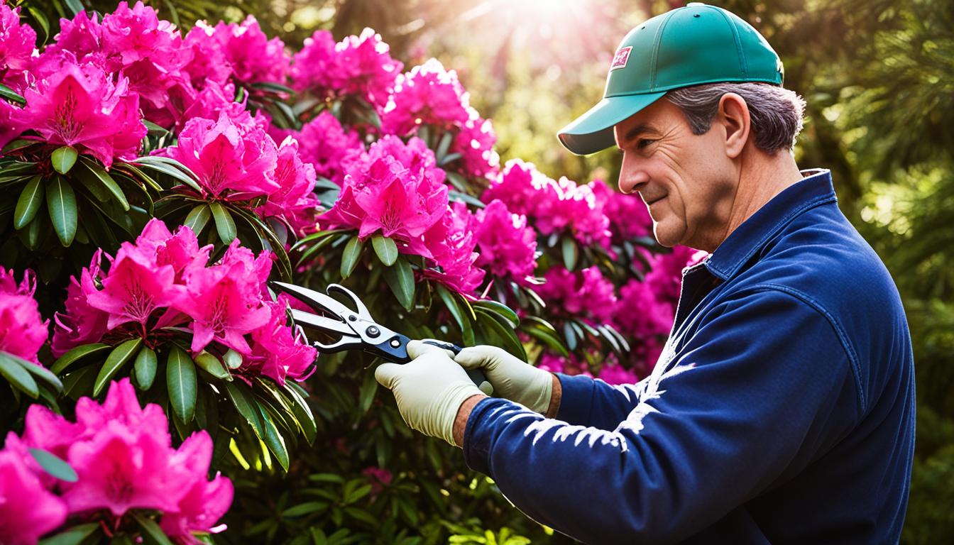 how to prune rhododendron