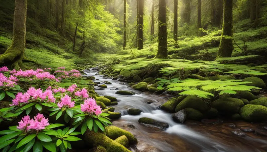 native habitat of rhododendron prinophyllum