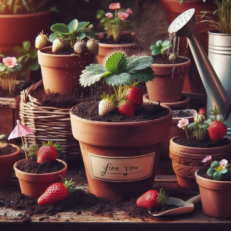 how to grow strawberries in pots