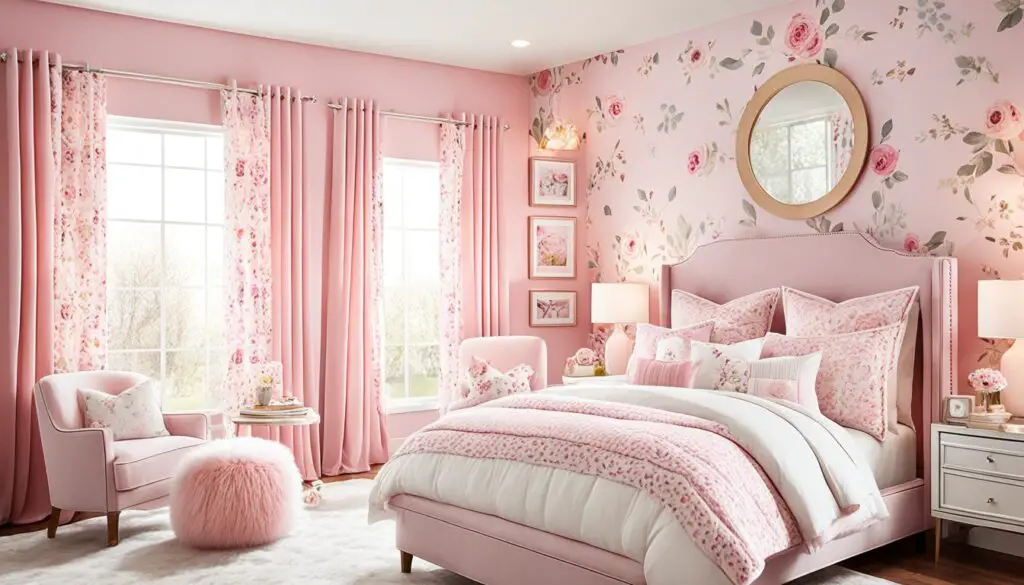 pink girls bedroom