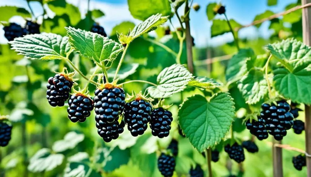 blackberry trellising