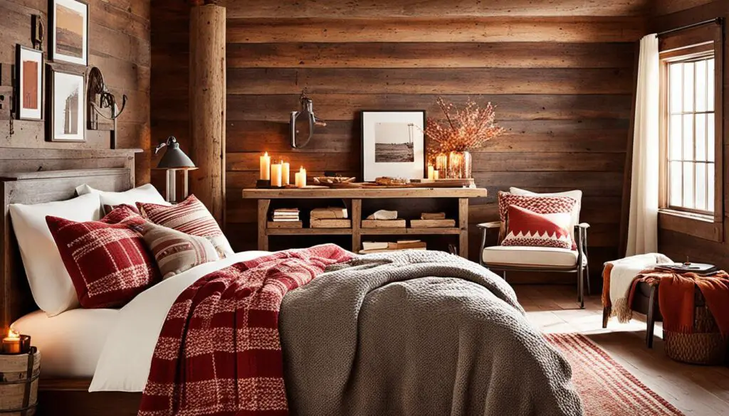 cozy cabin bedroom