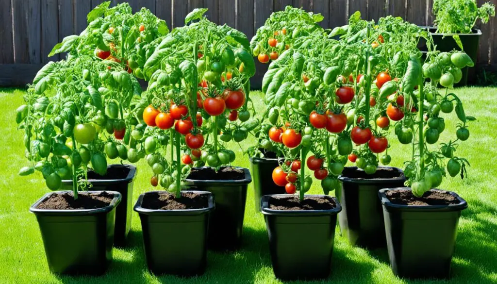 tomato container size