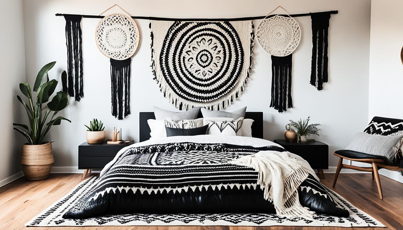 Black Boho bedroom