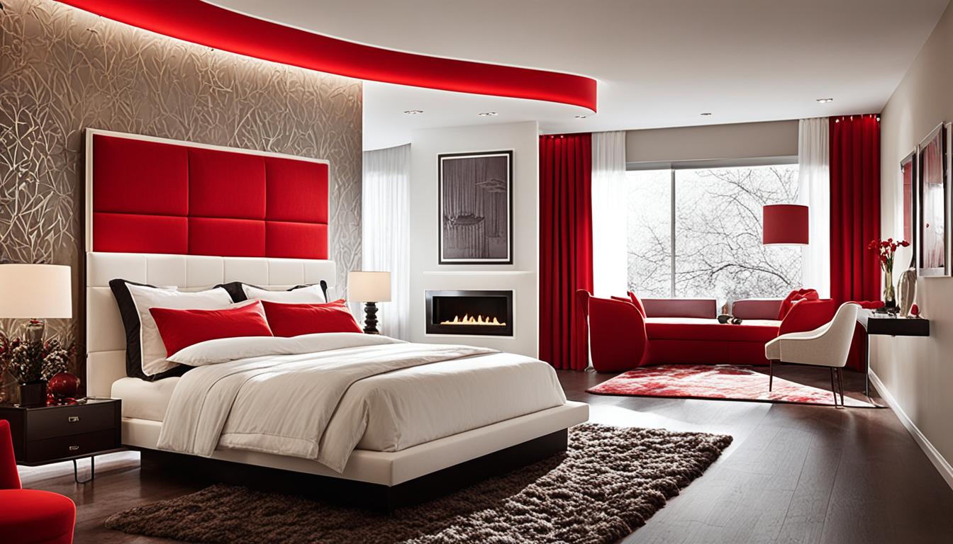 bedroom ideas red