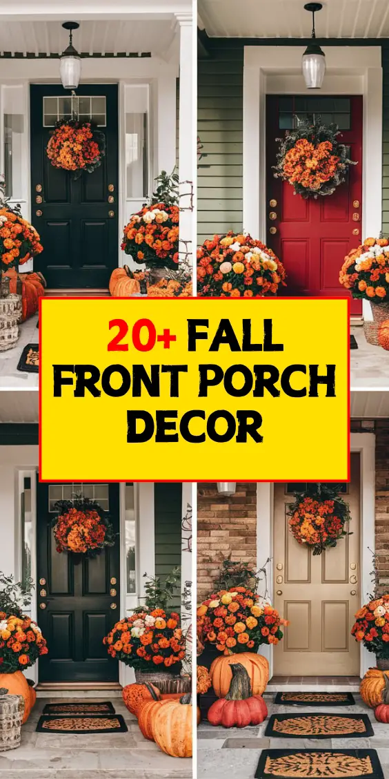 Beautiful Fall Front Porch Designs: Embracing Autumn Charm