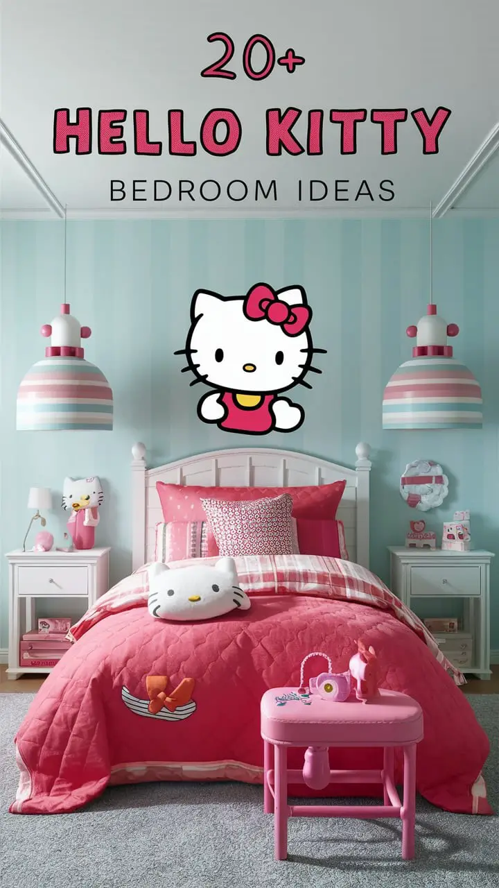 20+ Hello Kitty Bedroom Ideas to Create a Cute and Cozy Retreat