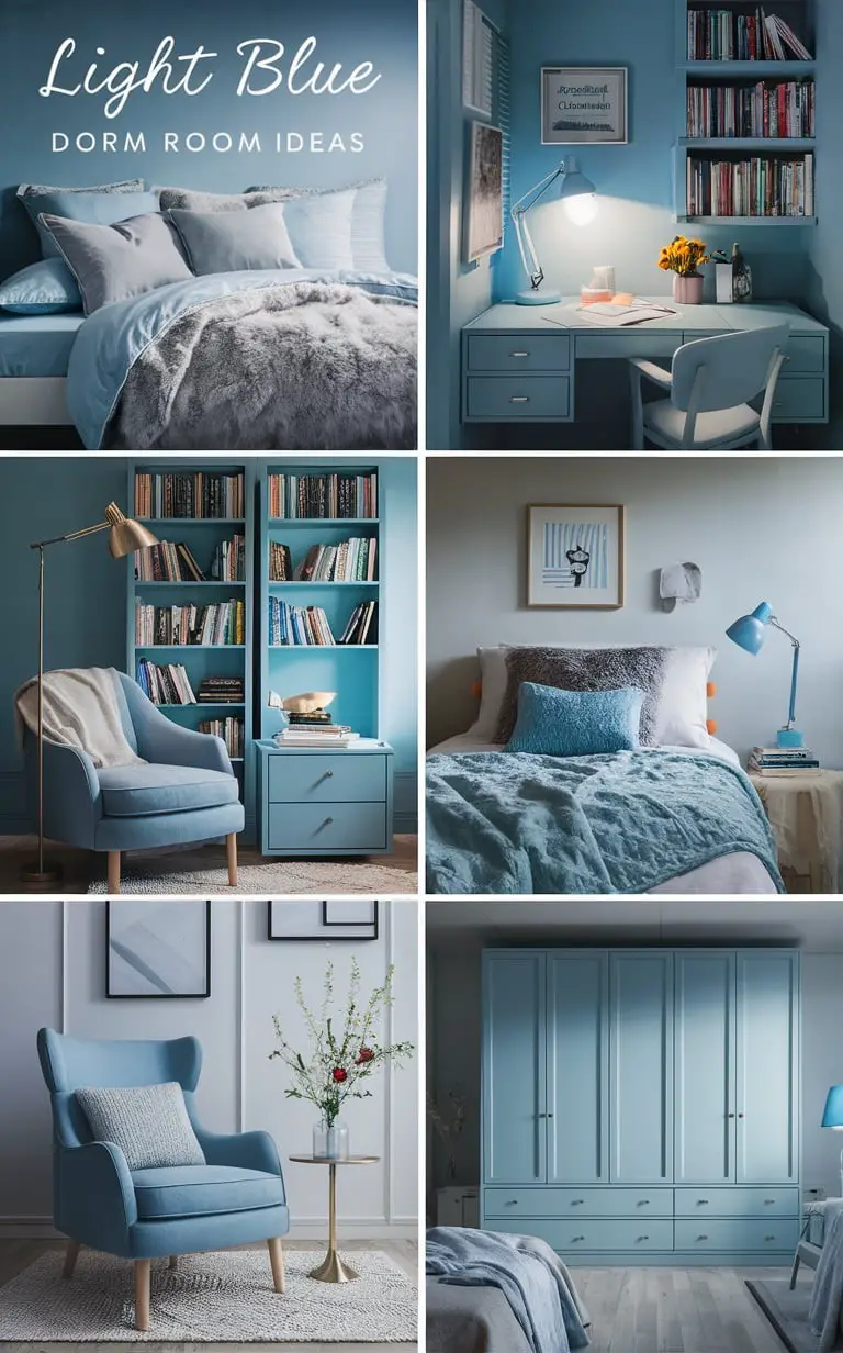 Light Blue Dorm Room Designs: Fresh and Inviting Spaces