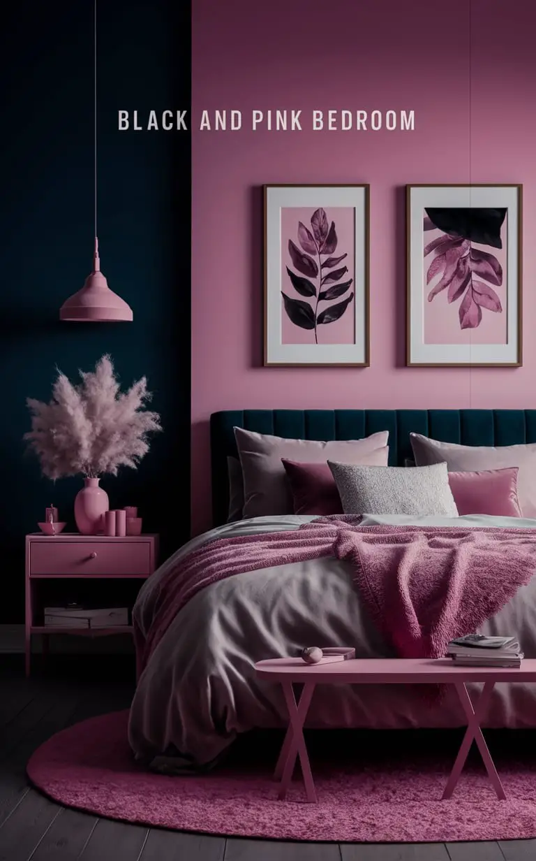 20+ Chic Black and Pink Room Ideas for a Stylish Space